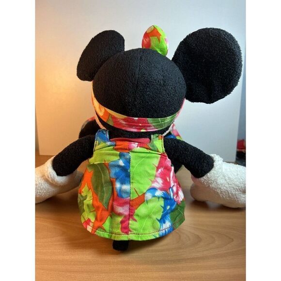 Disney Store Authentic Minnie Mouse Pool Party Plush Toy Doll  Floral Sandals - Picture 4 of 11